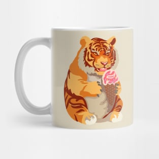 Chubby Tigers Love Parties and Icecream Mug